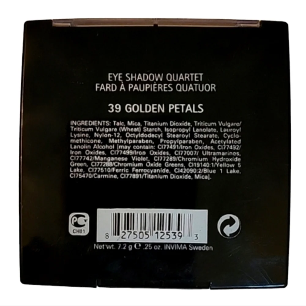 NEW IsaDora Eye Shadow Quartet - 39 Golden Petals - For Sensitive Eyes